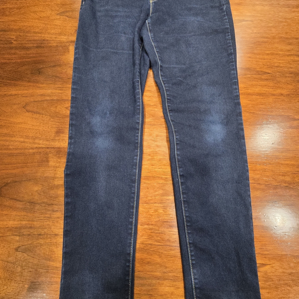 Michael Kors Dark Blue Stretch Skinny Jeans Denim Zip size 10